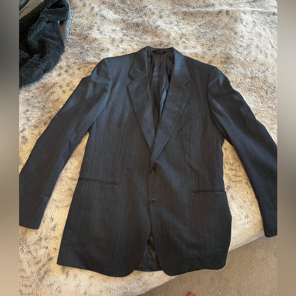 Samuelsohn / Harry Rosen Grey Pinstripe Blazer